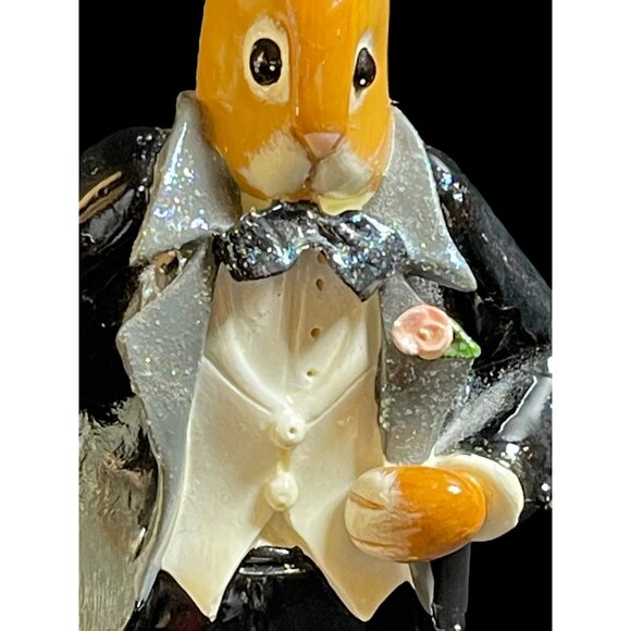 Vintage 1999 Enesco Donna Little SET (2) "THE WEDDING" Bride & Groom Figurines - Picture 5 of 16